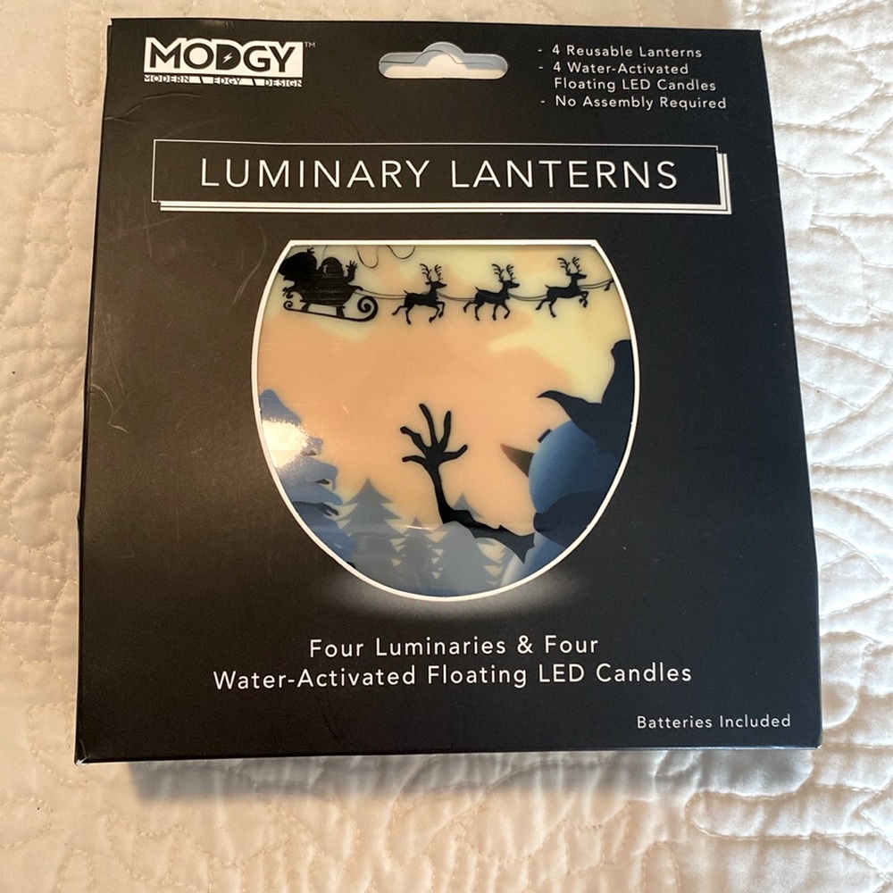 Modgy Water-Activated Floating Candles & Reusable Lanterns 4 NEW IN BOX